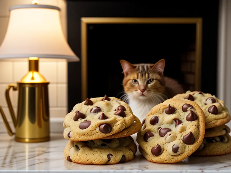 Galletas estilo Nueva York terminadas enfriándose en una rejilla de cocina.