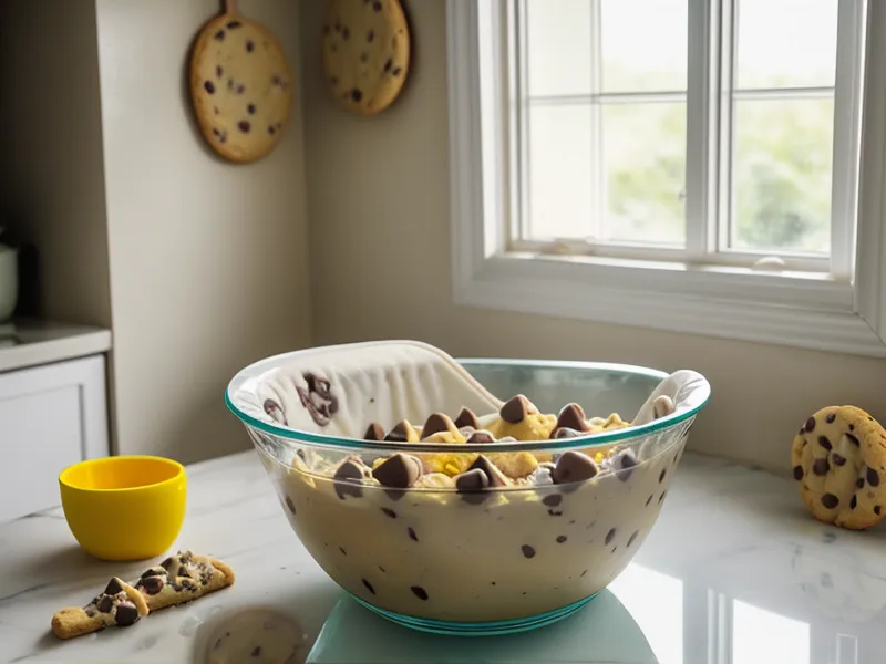 Masa de galleta de 170 gramos sobre una balanza digital de cocina